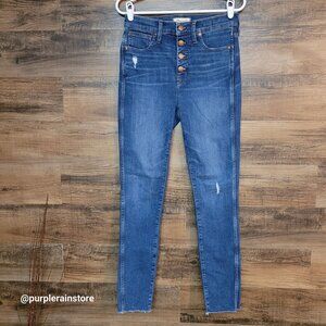 Madewell Jeans Size 28 Skinny 10" High Rise Tummy Control Hanna Wash J7914
